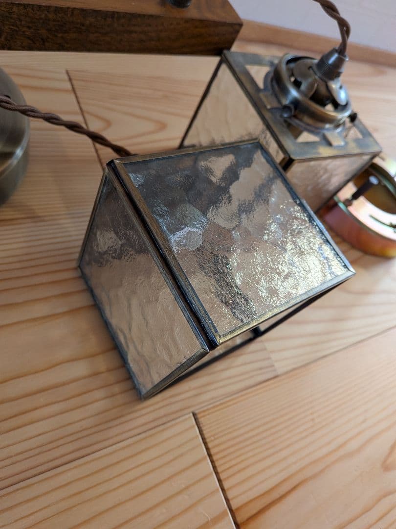 Kostka　ペンダントライト　３灯　アンティークカフェ風　シーリングライト