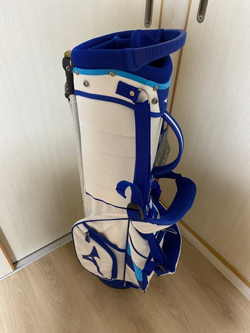 ミズノ MIZUNO キャディバッグ ホワイト/ブルー 新品未使用