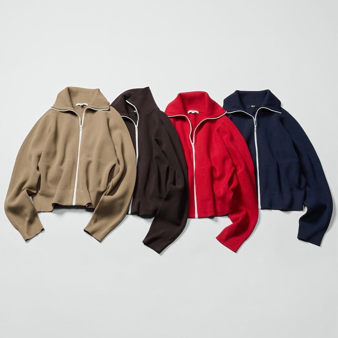 UNIQLO:Ｃ　ミラノリブフルジップカーディガン