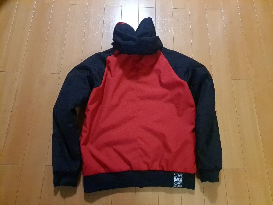 美品　Size:L　バックチャンネル　コーデュラ　ジャケット　ブラック×レッド