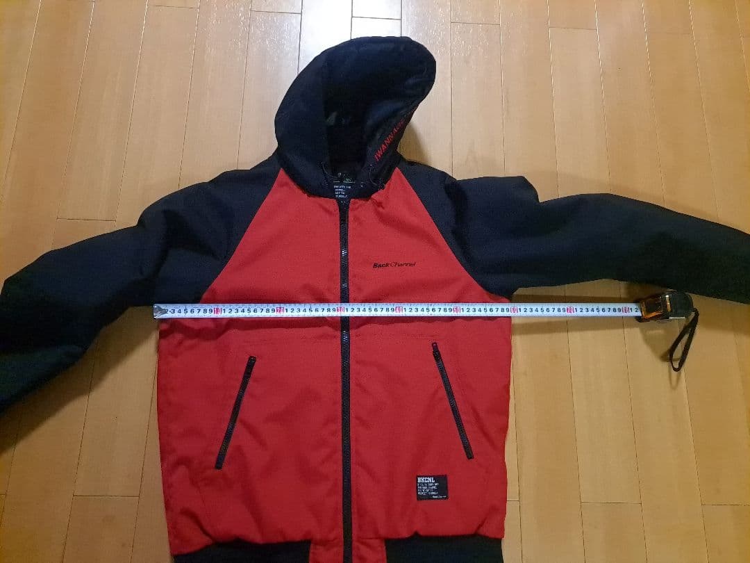 美品　Size:L　バックチャンネル　コーデュラ　ジャケット　ブラック×レッド