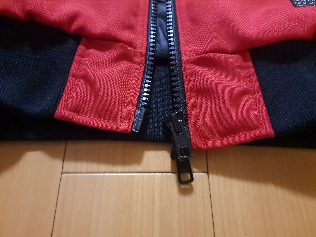 美品　Size:L　バックチャンネル　コーデュラ　ジャケット　ブラック×レッド