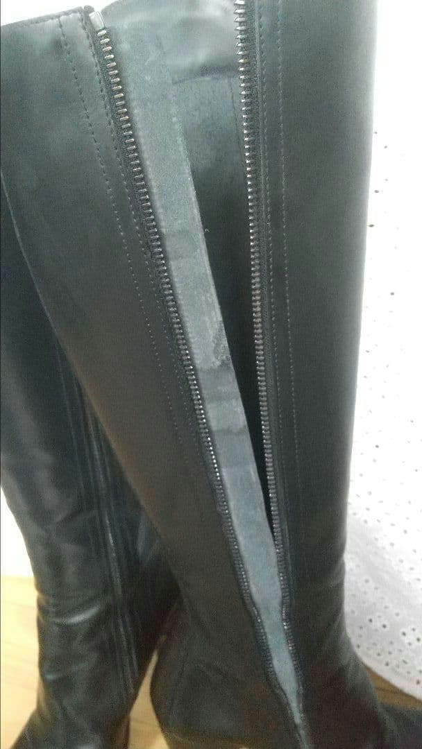 ルイ・ヴィトン LOUIS VUITTON ロングブーツ　レースアップブラック