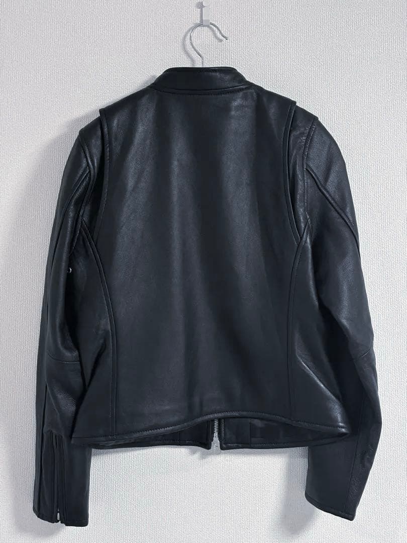 【新品:未使用】羊革 JEANASIS シングルレザーライダース 黒