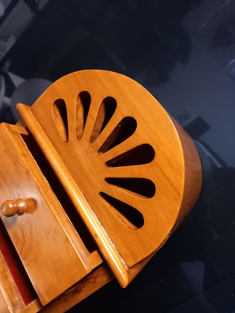 アンティーク　チーク　フレンチ　アーチ　トップ　スモール　ドロワー