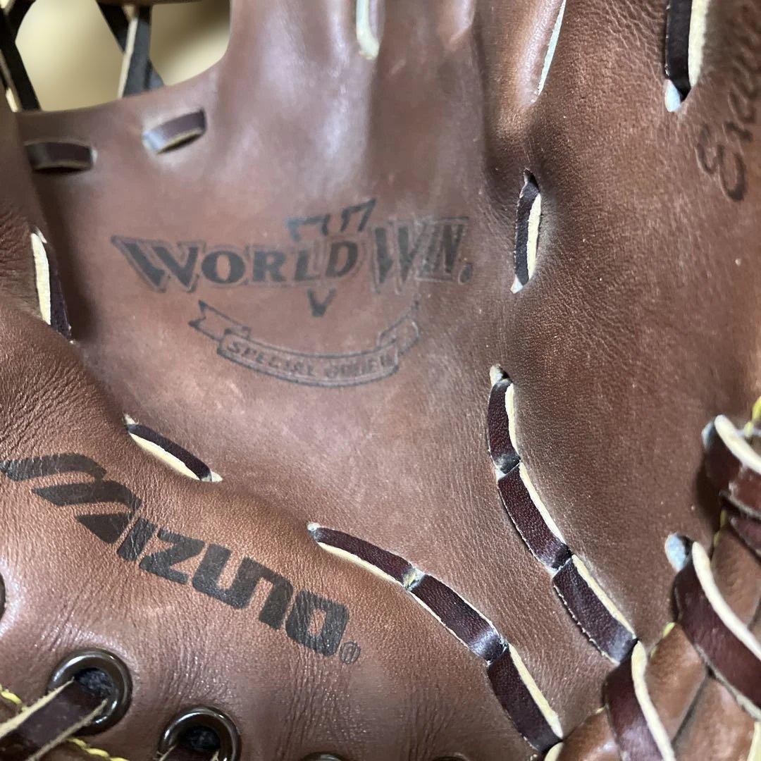 大人用　ミズノ 信義作 オーダー 希少 Mizuno 軟式グローブ　右投げ用