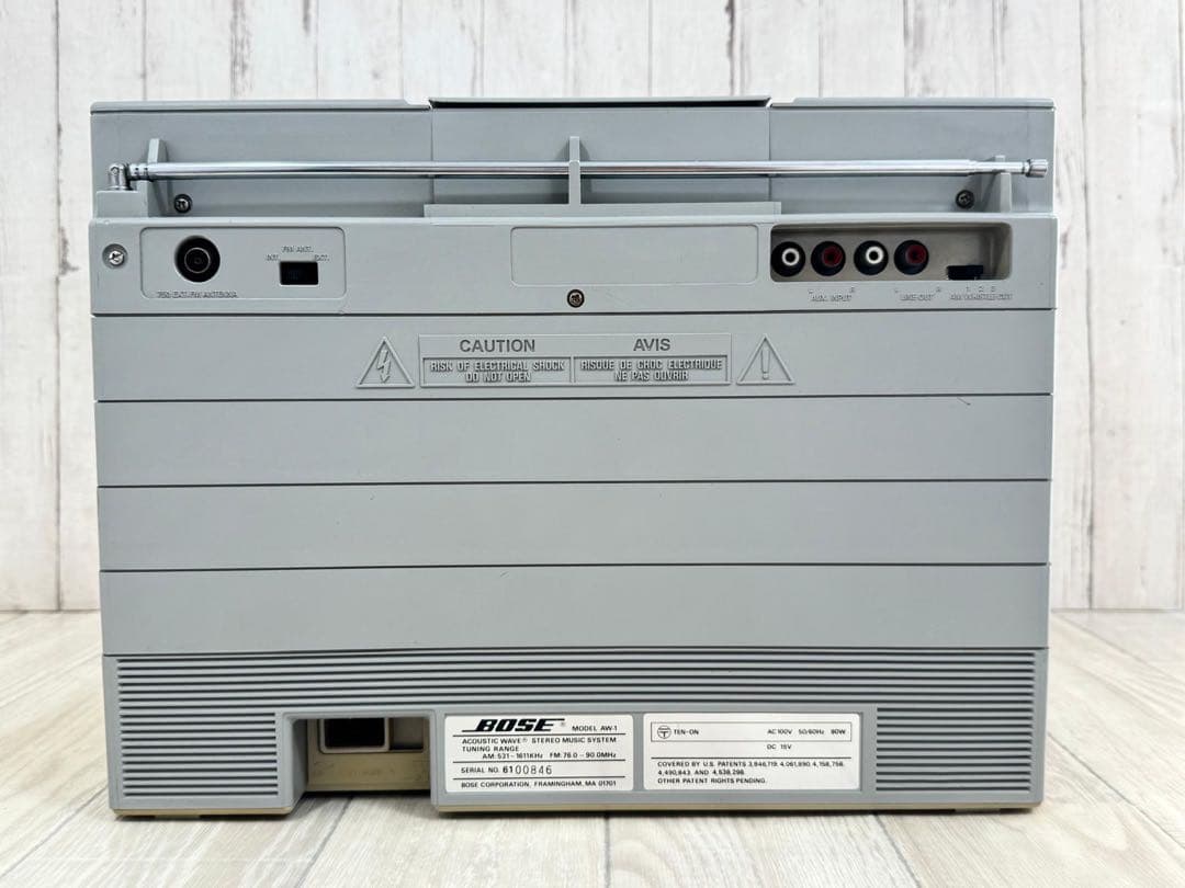 動作品・レア　ボーズBOSE AW-1 ラジカセ　昭和レトロ名機　ラジオ