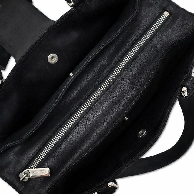 セリーヌ CELINE ヴィンテージ クラック加工 レザー ハンドバッグ