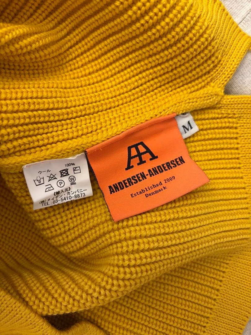 ANDERSEN-ANDERSEN イエロー ニットセーター M