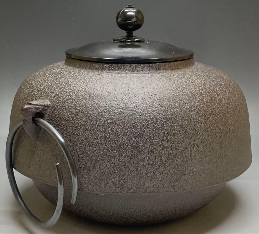 人間国宝　高橋敬典　鬼面風炉釜　釜釻　共箱　栞