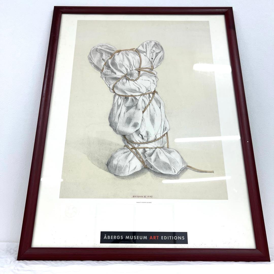 北欧ヴィンテージ ポスター ENIGMA III 1983 額装