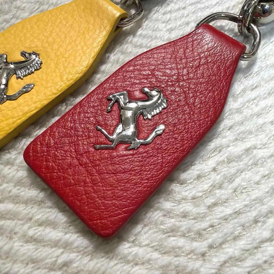 フェラーリ オフィシャル レザー キーリング 2個セット Ferrari