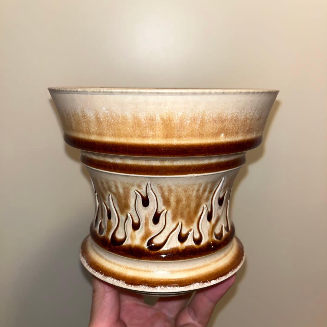 XL SIZE 植木鉢 作家鉢 アガベ グラキリス チタノタ 白鯨 黒火焔 陽炎