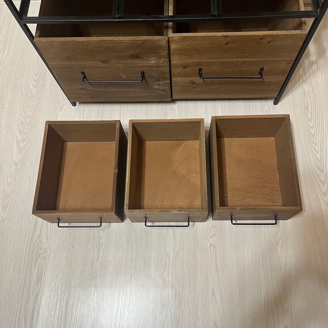 salut! アイアンウッド5ドロワーマルチラック