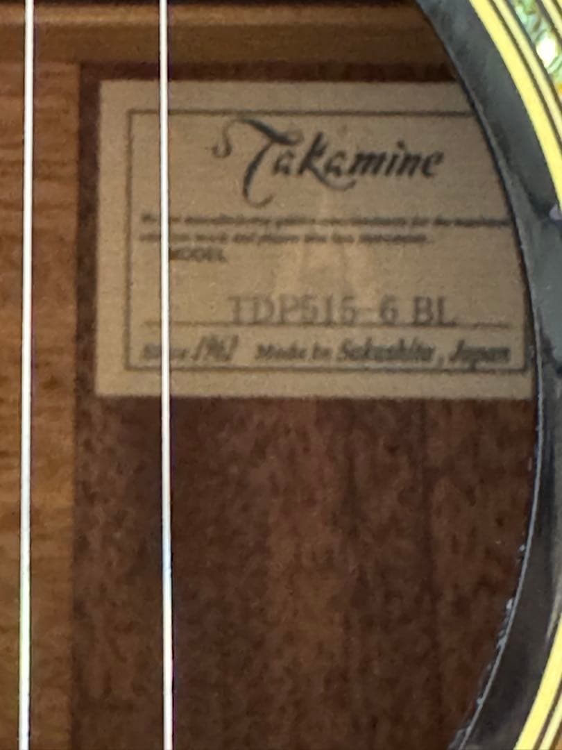 Takamine TDP615-6 BL エレアコ