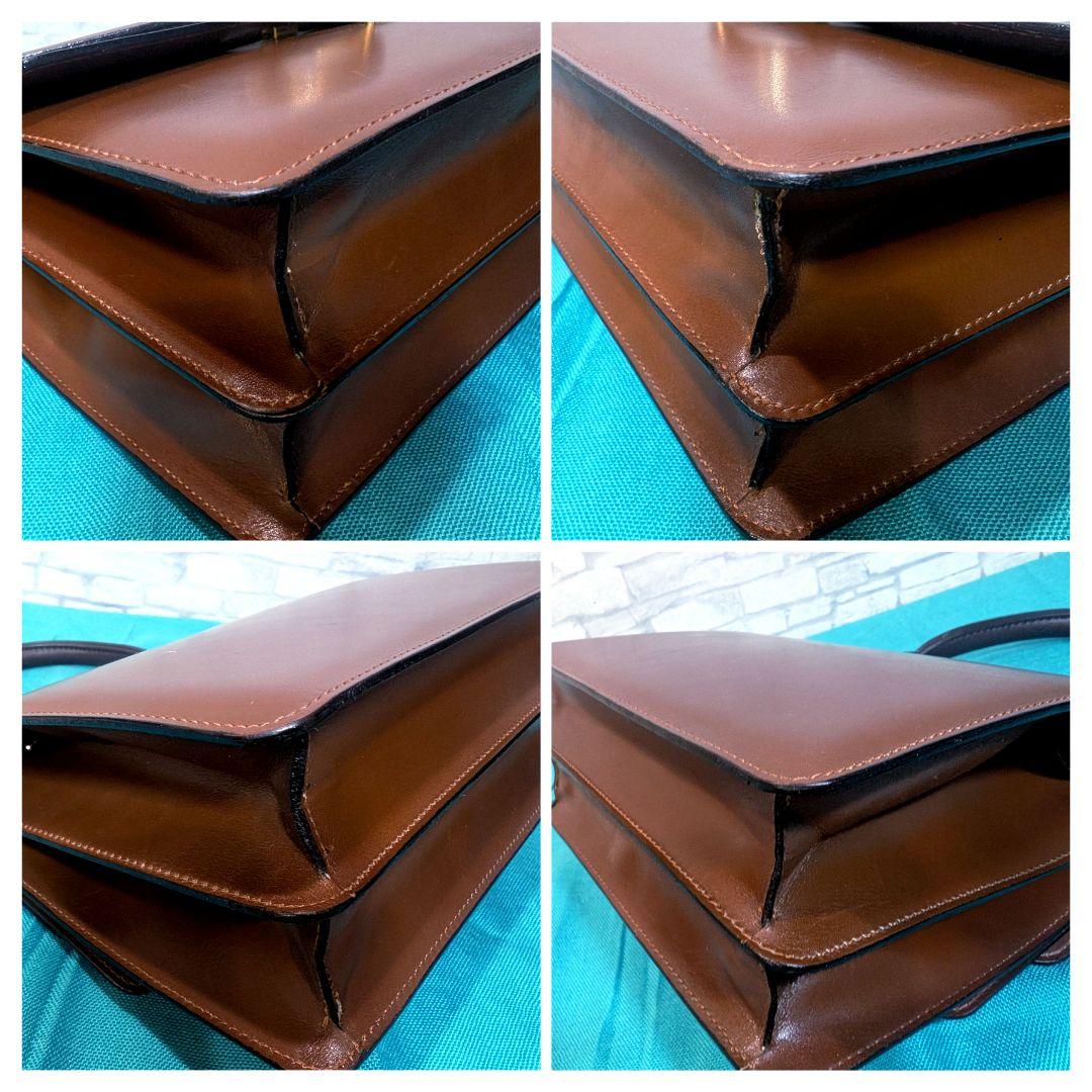 美品♥希少♥セリーヌ ハンドバッグ レザー ガンチーニ フォーマル CELINE