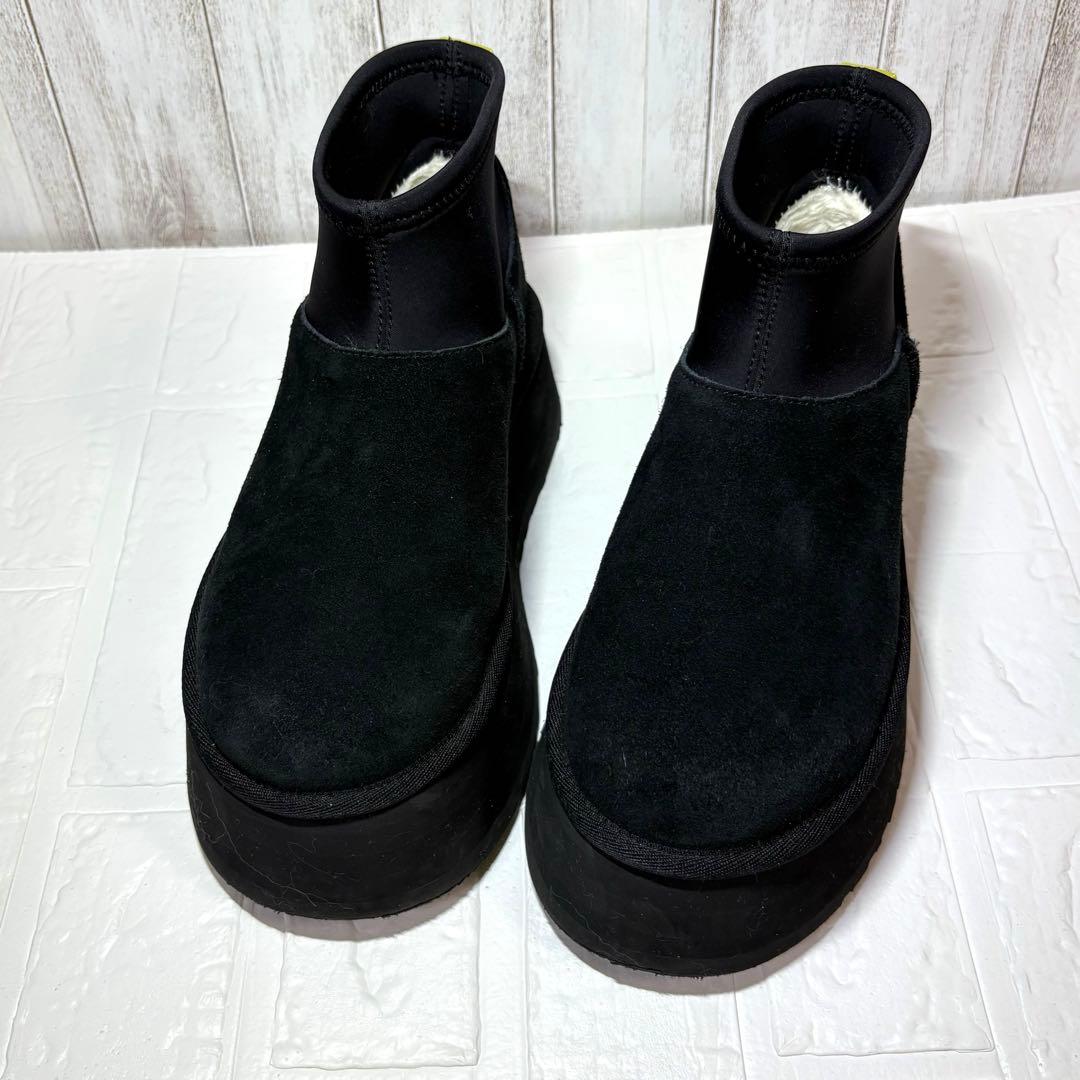 【美品】UGG ✿厚底　ミニディッパー　プラットフォーム　ムートンブーツ　23