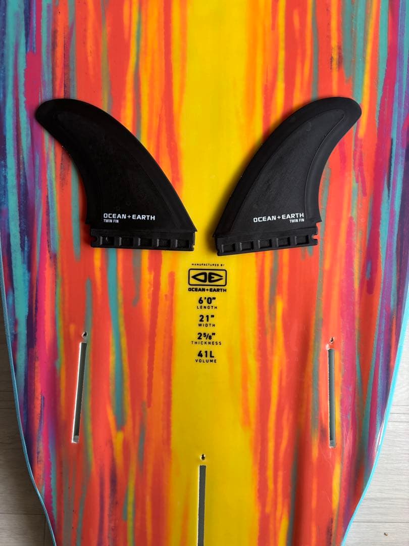 MR ソフトボード青 ツインフィン 【手渡限定】長6'0 浮41L