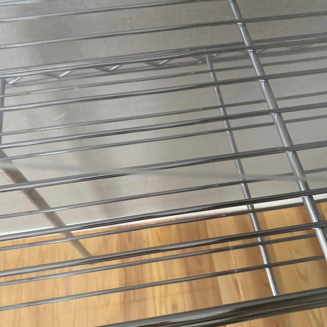 エレクター　アクリル天板　2枚バスケット2つ付き　30cm 90cm