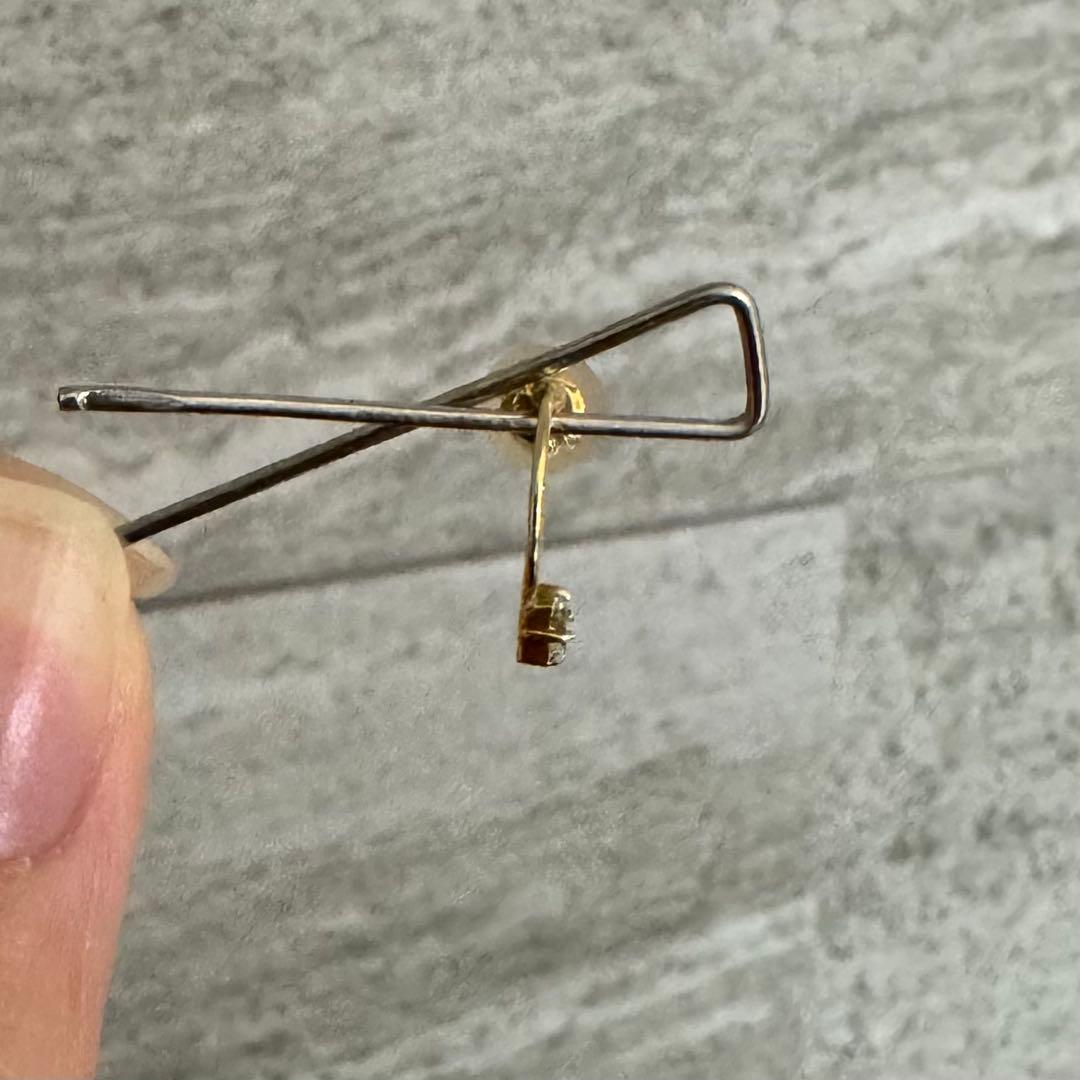 e.m. 18K フープピアス ダイヤモンド