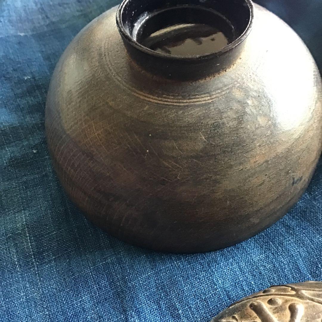 会津鉄錆塗　金蒔絵　椀6客　時代木製漆器　吸物　伝統工芸　漆芸