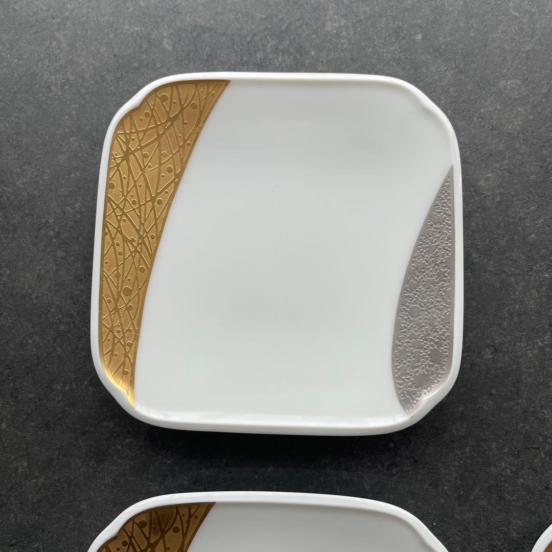 ノリタケ ダイヤモンドコレクション 金閣銀閣 銘々皿