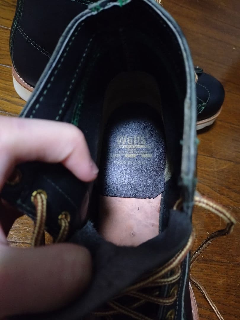 WELTS ビムラムソール レザー レースアップ ショートブーツ USA