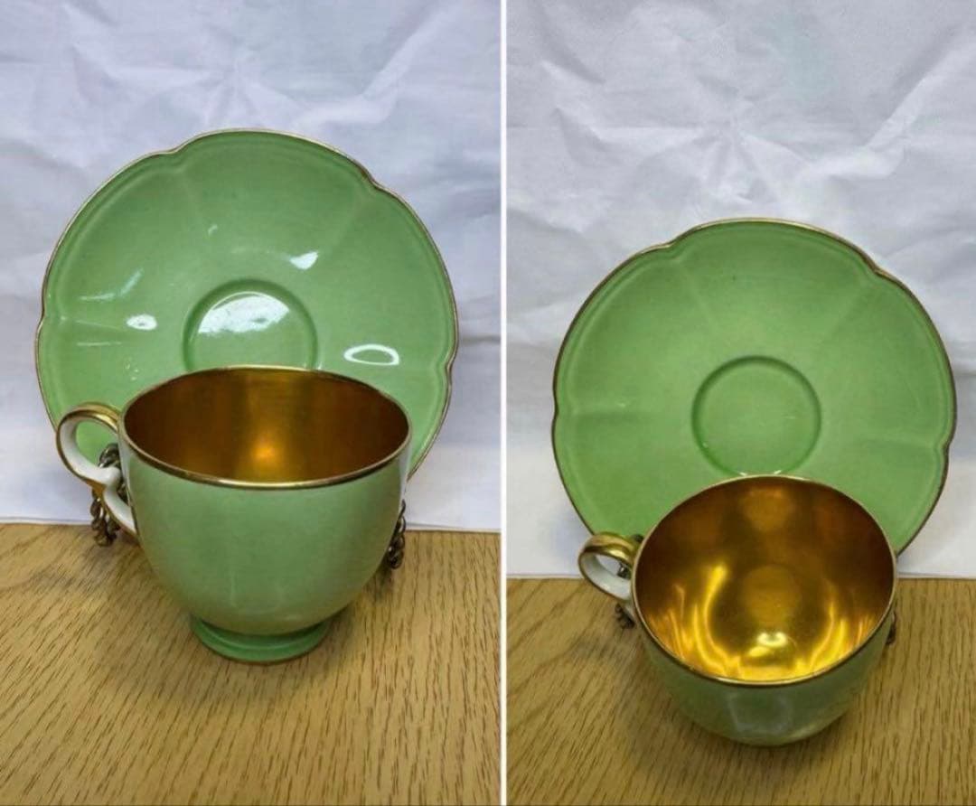 1930年代　イングランド　クラウンデボォン社　カップ＆ソーサー　１個。長期保存