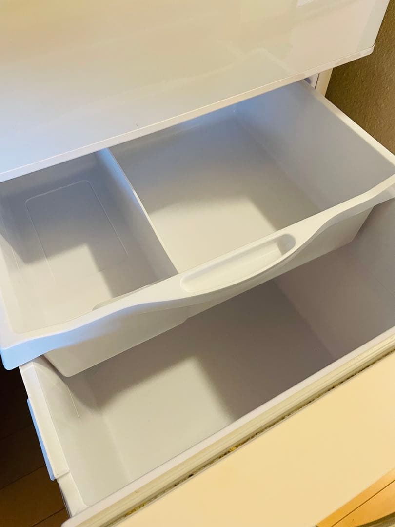 日立 3ドア 265L 冷凍冷蔵庫 R-S27AMV ホワイト レトロデザイン