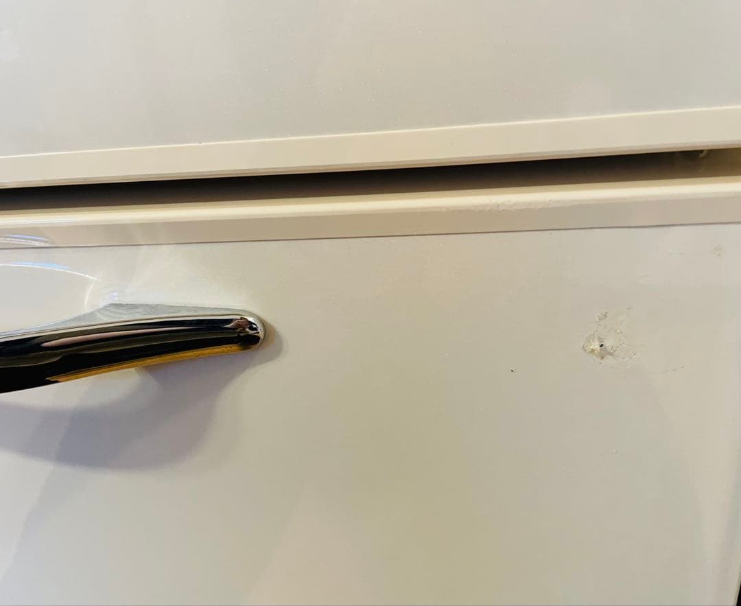 日立 3ドア 265L 冷凍冷蔵庫 R-S27AMV ホワイト レトロデザイン