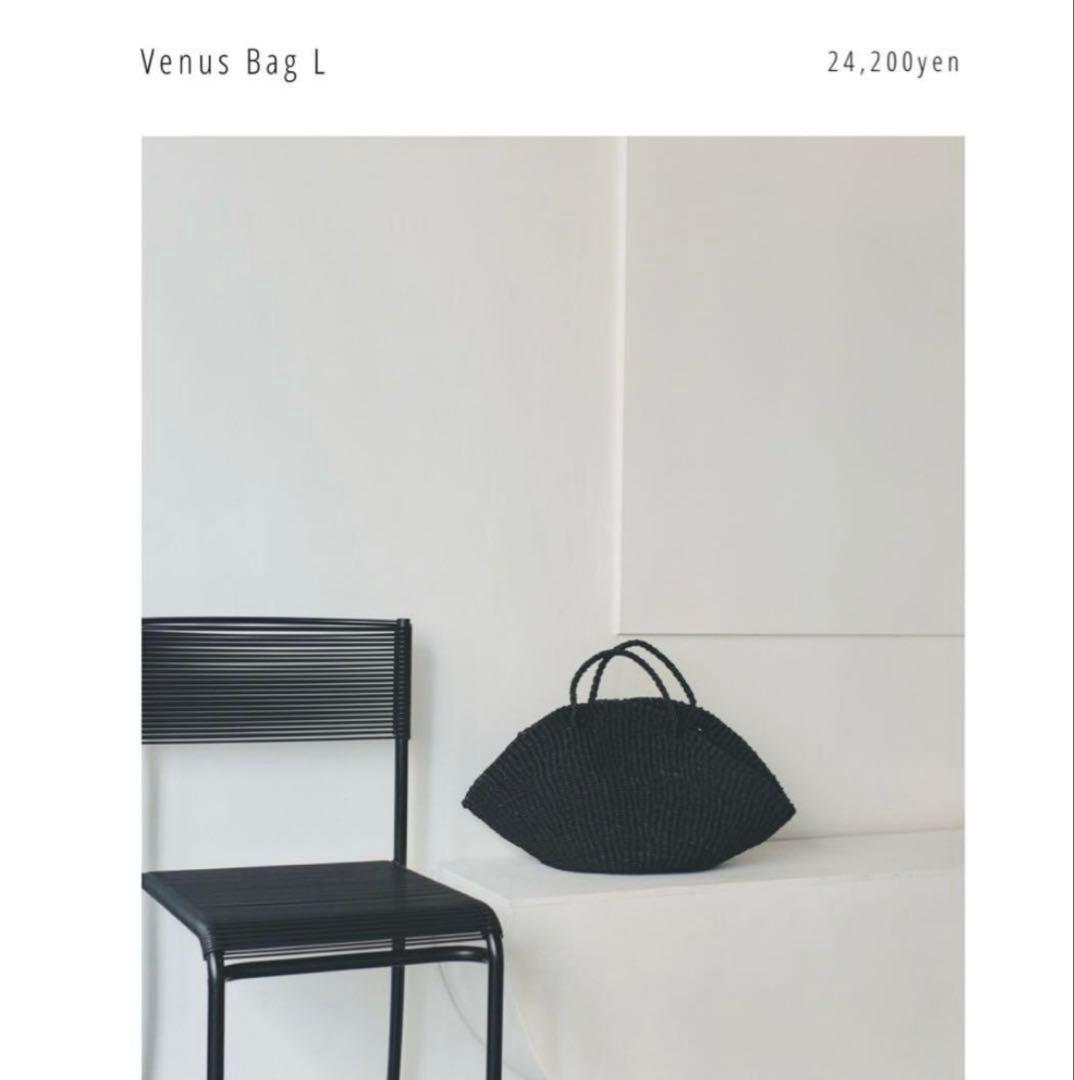 todayful Venus Bag Lブラック 編み込みハンドバッグ