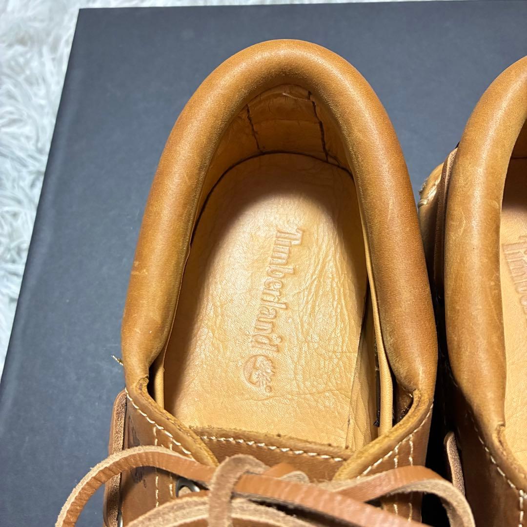 【未使用美品】Timberland 本革3Eye 25.5〈定価23,100円〉
