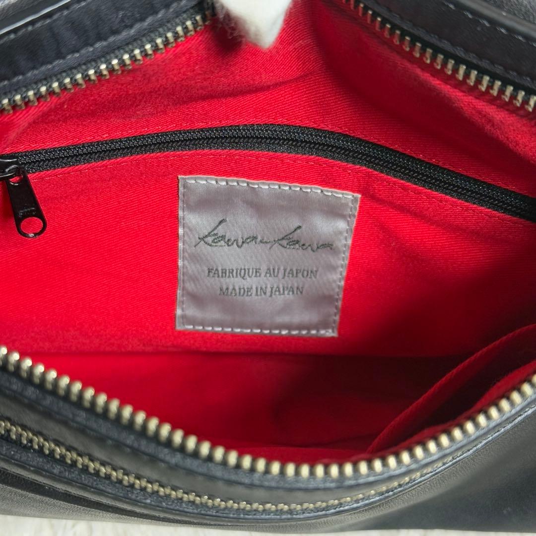 美品　kawa-kawa カワカワ　レザー　ボディバッグ　斜めがけ　肩掛け　金具