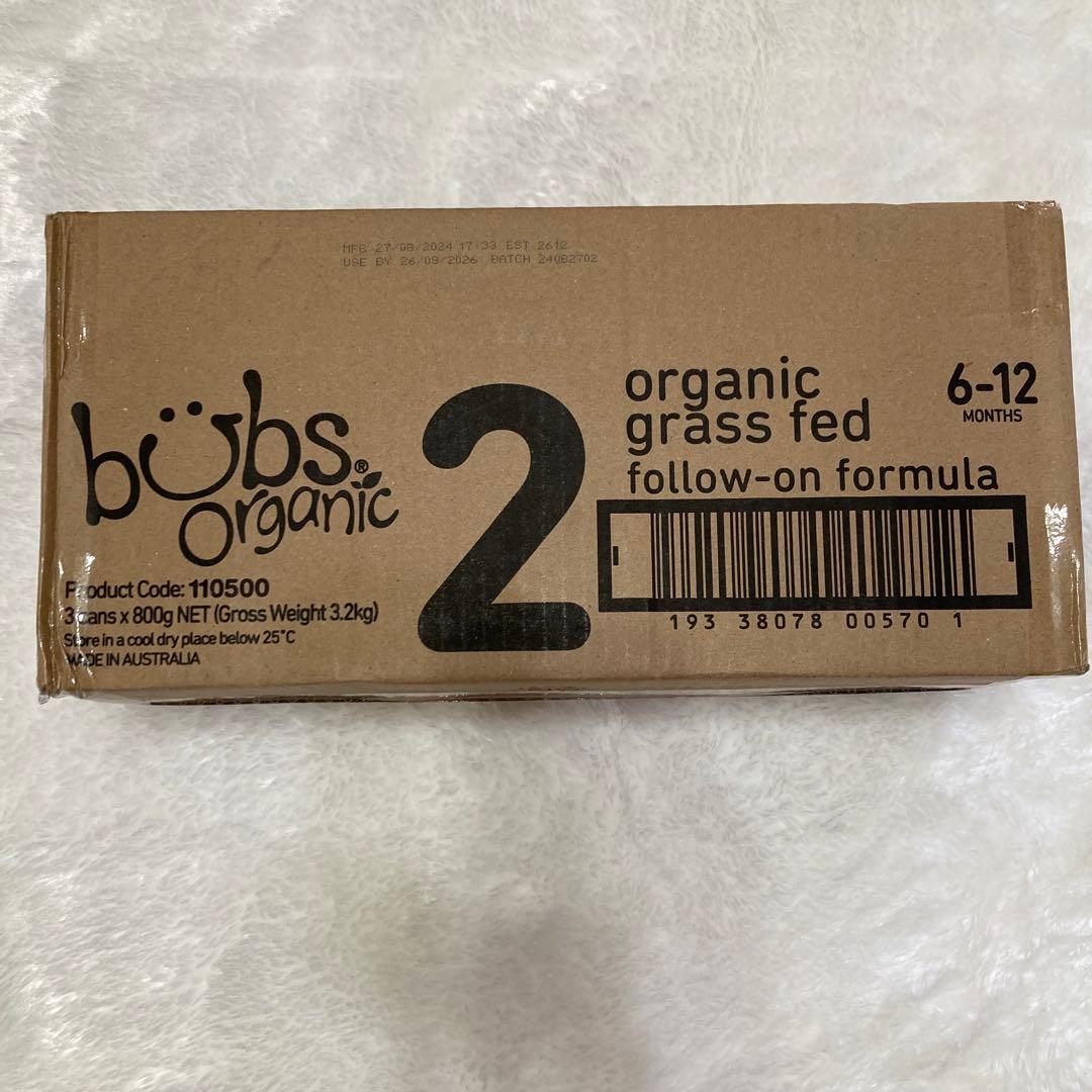 bubs Organic バブズオーガニック　800×3缶