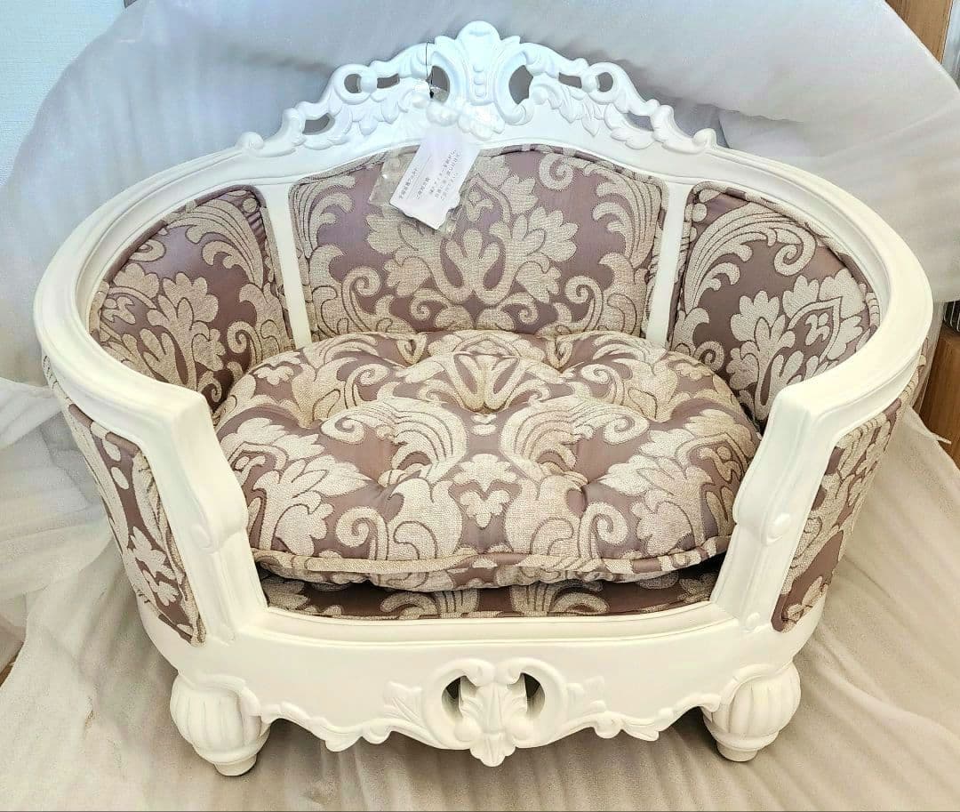高級 フレンチ ロココ ミニ ソファー 飾り スーパードルフィー 子供 ペット