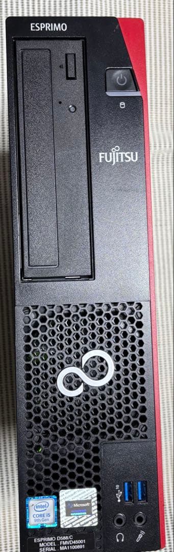 Windowsデスクトップ ESPRIMO D588/C i5-9500 256GB 8GB