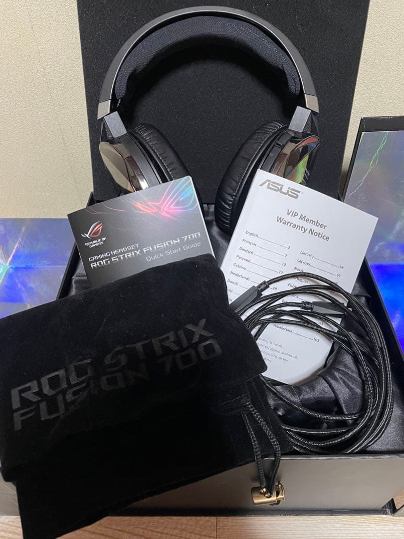 ROG STRIX FUSION 700 ゲーミングヘッドフォン ヘッドセット