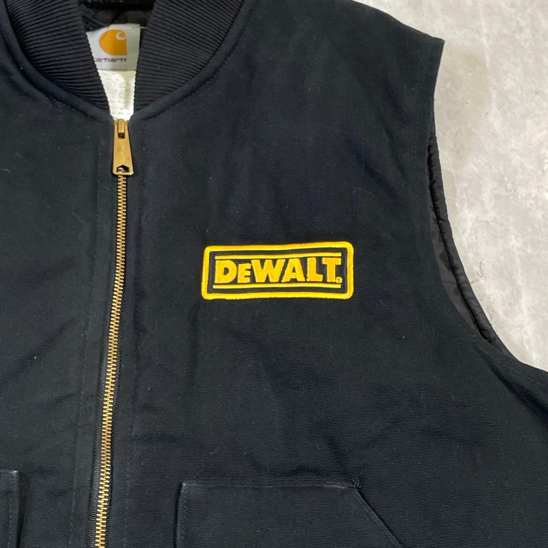 USA製◆00s carhartt【XL】ダックベスト/企業ロゴパッチ