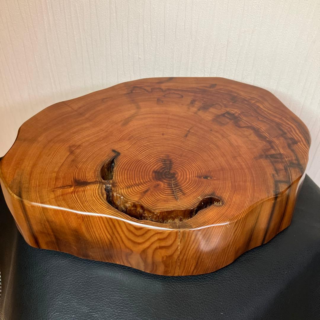 【最終値引】希少　屋久杉飾り台　一枚板　屋久杉　屋久杉工芸品　世界遺産　花台