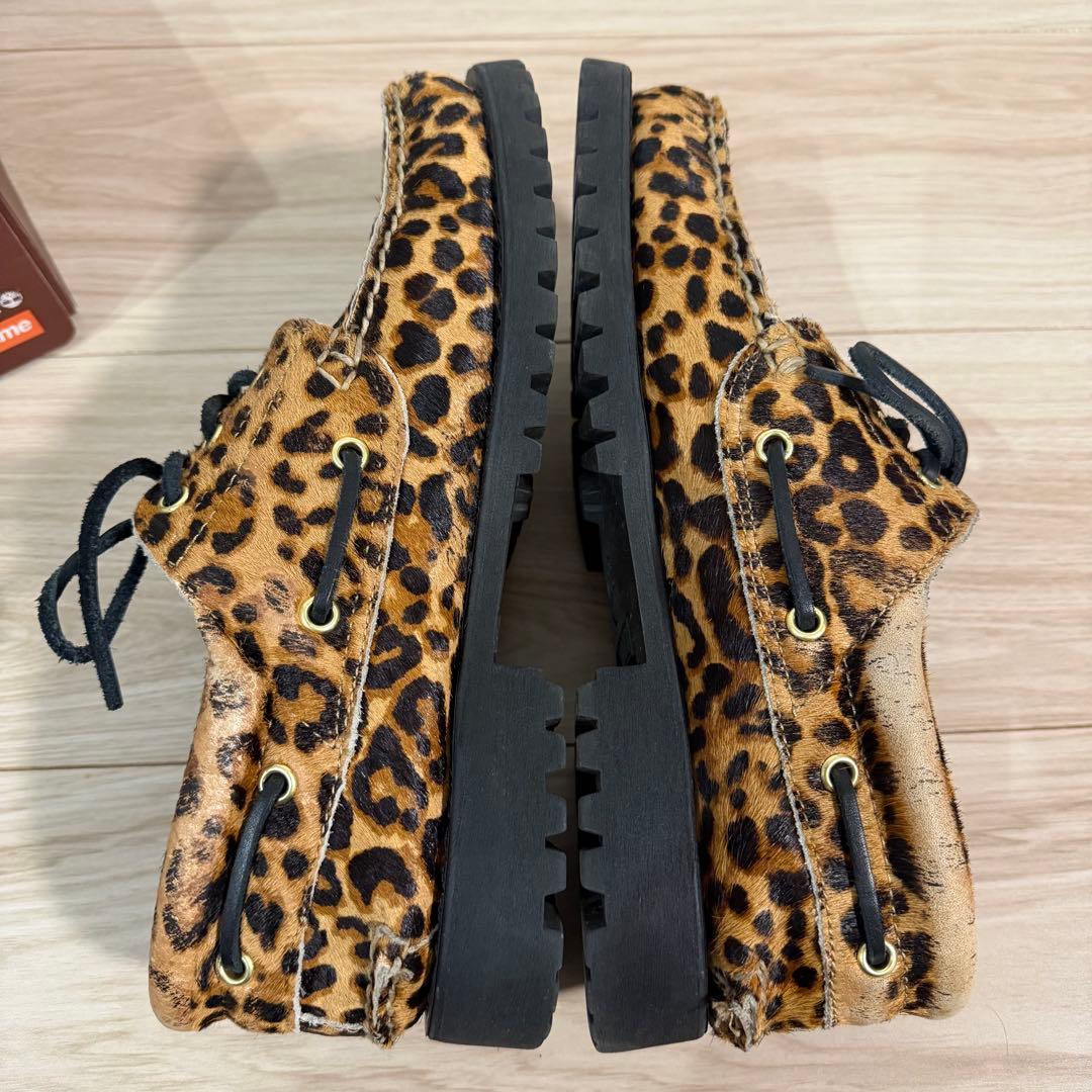 supreme timberland 3 eye レオパード 26.5cm