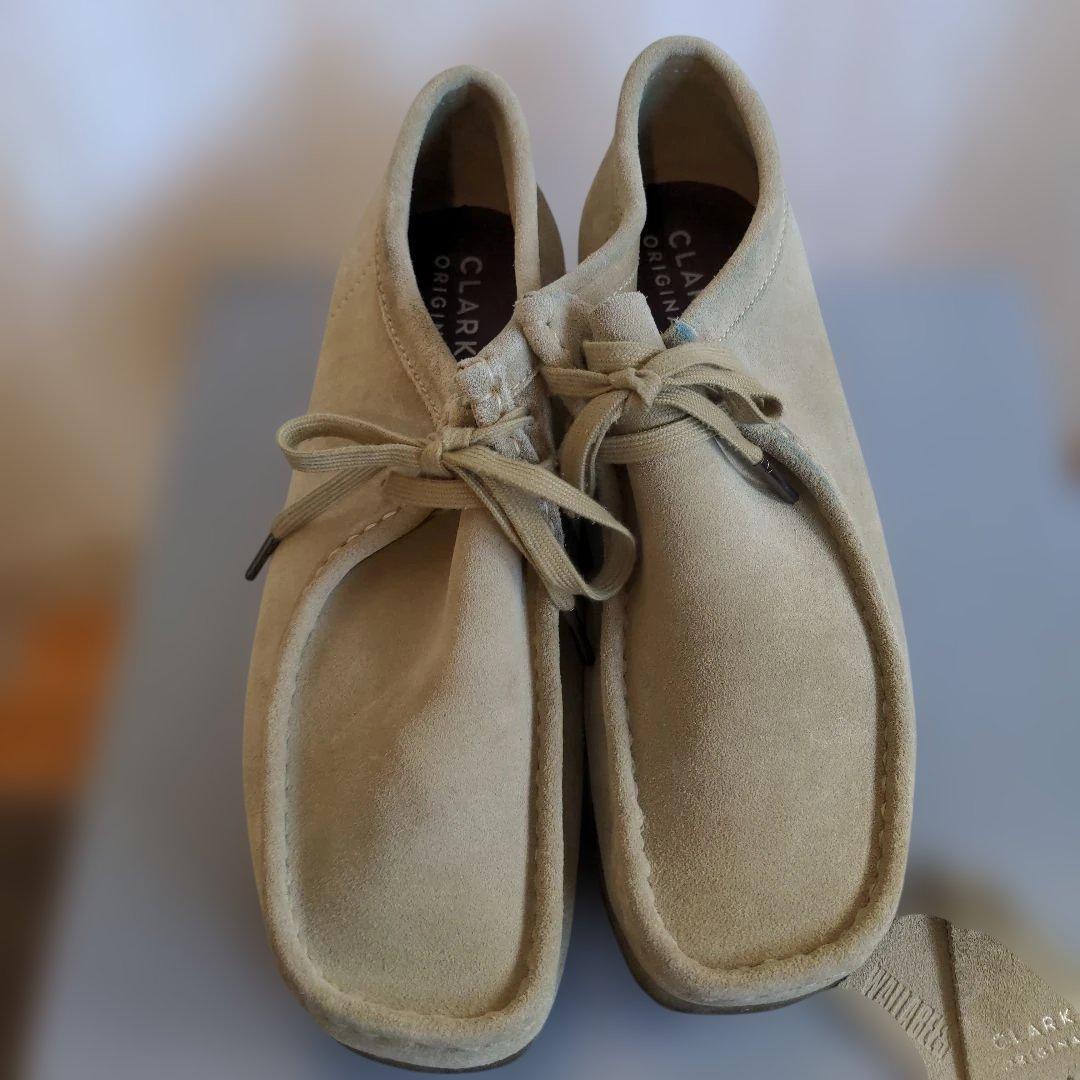 クラークス ワラビー ベージュ スエード UK9 27cm