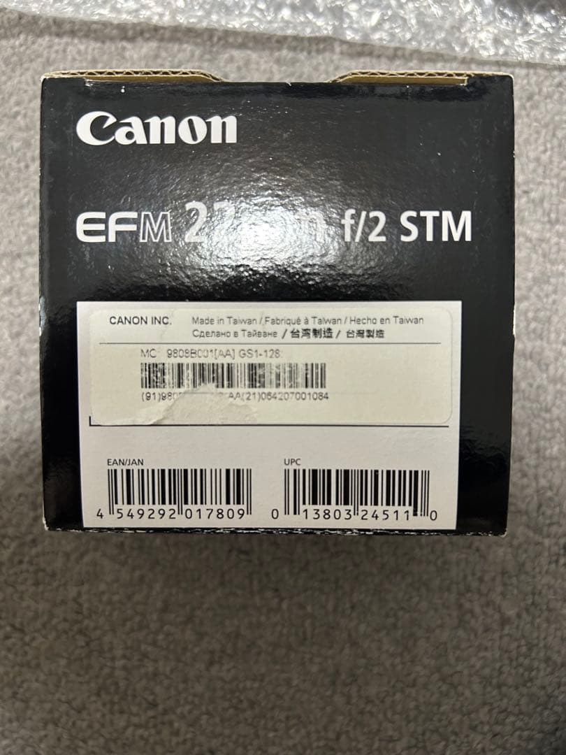 【ほぼ新品】CANON EF-M 22mm F2 STM 単焦点レンズ