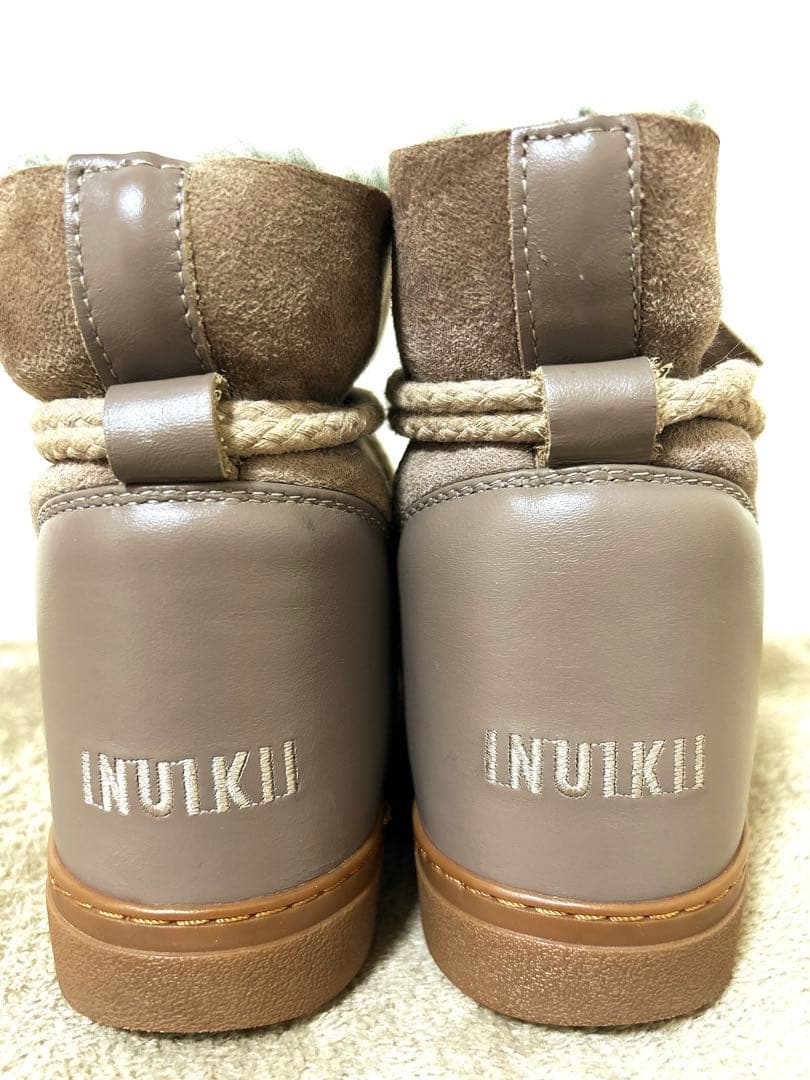 INUIKIIブラウン ムートンブーツ　38