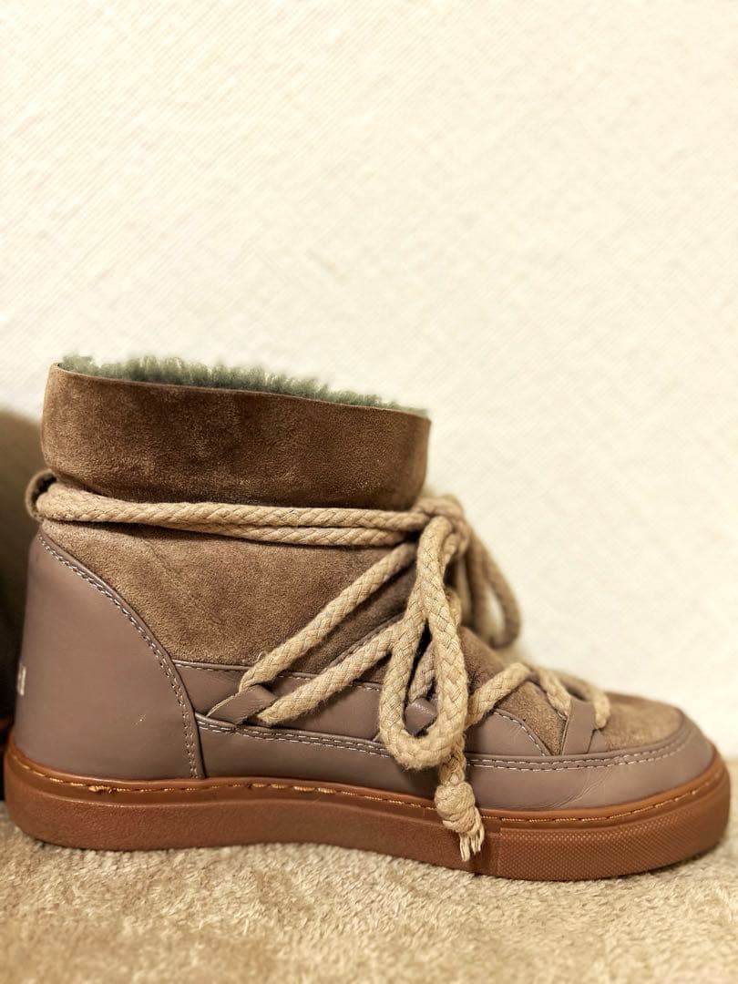 INUIKIIブラウン ムートンブーツ　38