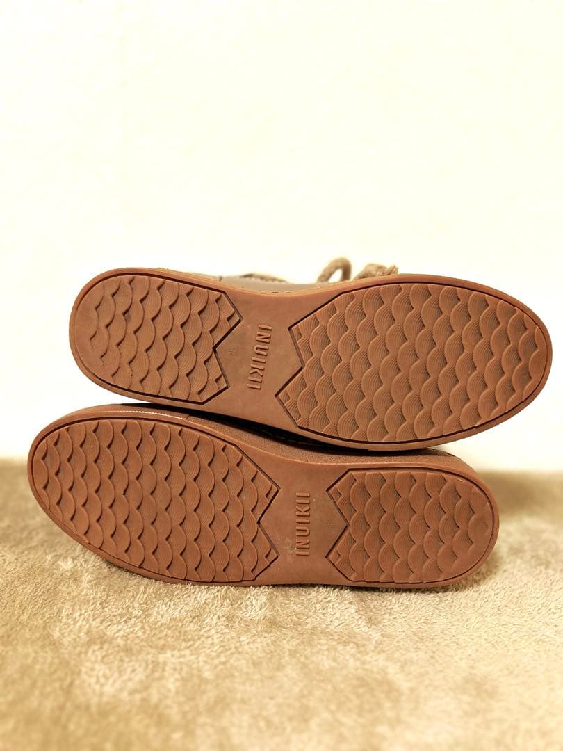 INUIKIIブラウン ムートンブーツ　38