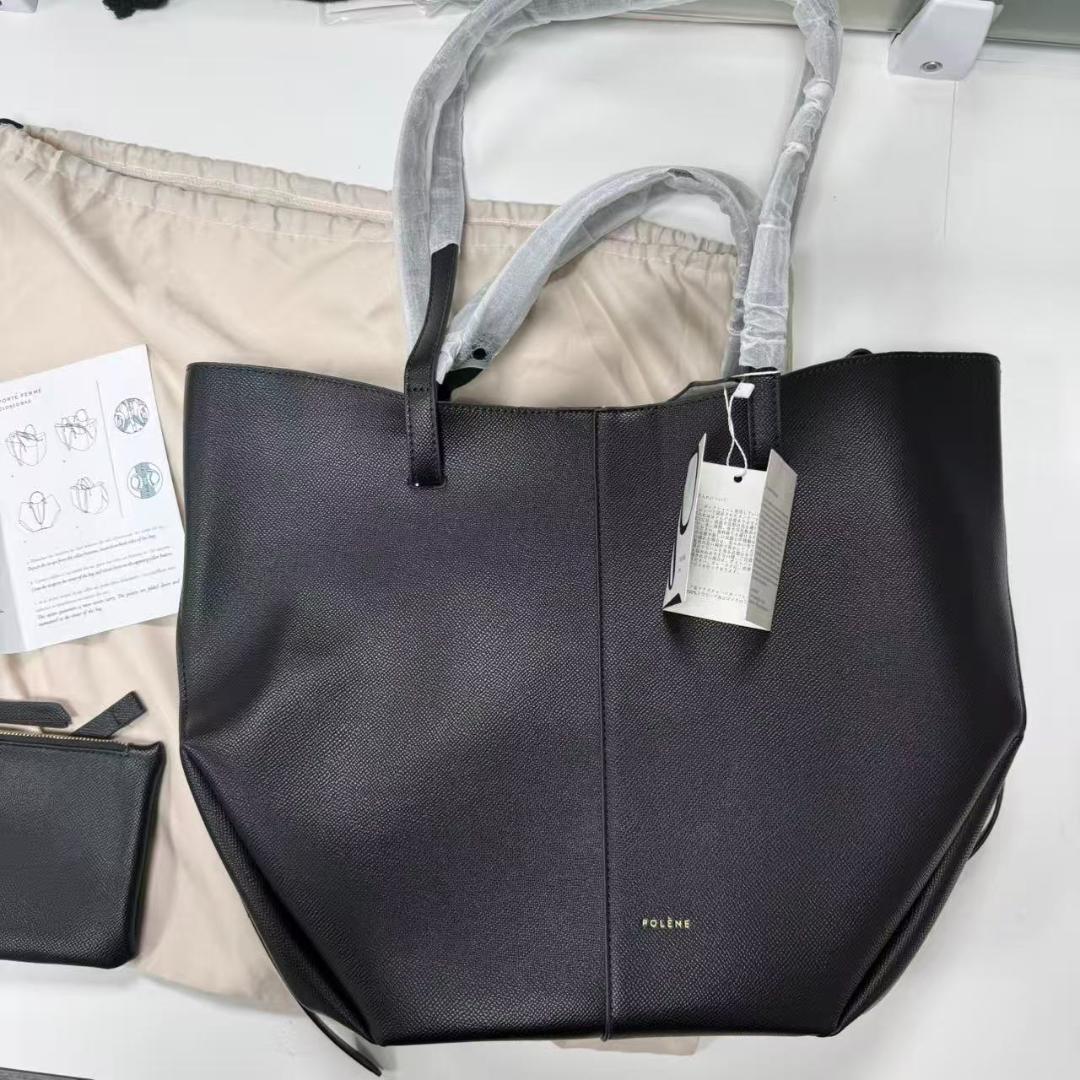 POLENE ブラック ショルダーバッグ 大容量