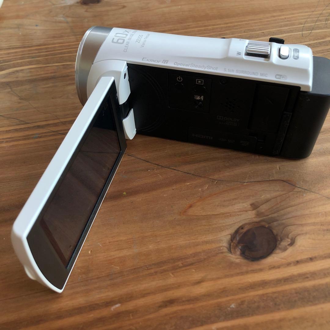 【1月3日まで値下げ】ハンディカム　HDR-CX485 ホワイト　Wi-Fi対応