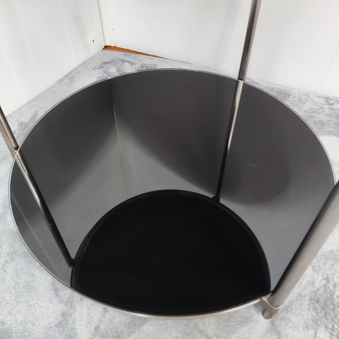 【数日セール】希少　IKEA STRIND キャスター無　サイドテーブル　黒