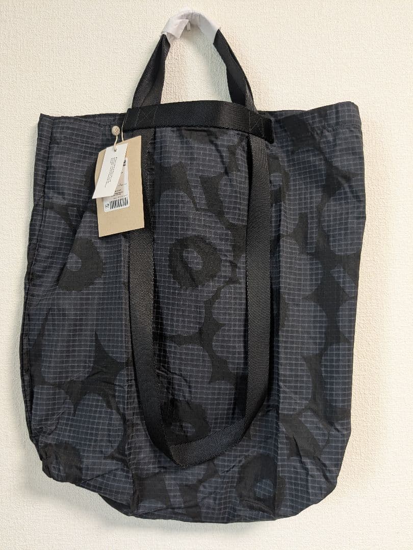 未使用　Marimekko × Kiosk トートバッグ ウニッコ柄 ブラック