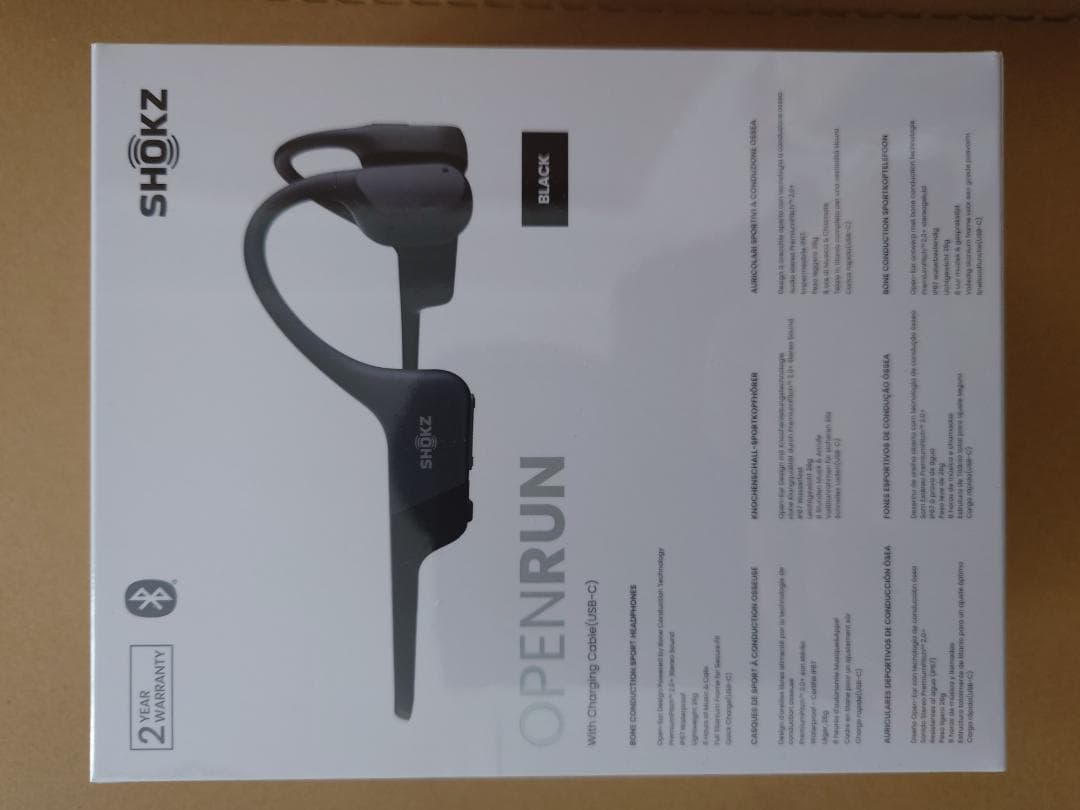 タ*認様 SHOKZ OPENRUN ブラック 骨伝導イヤフォン S805